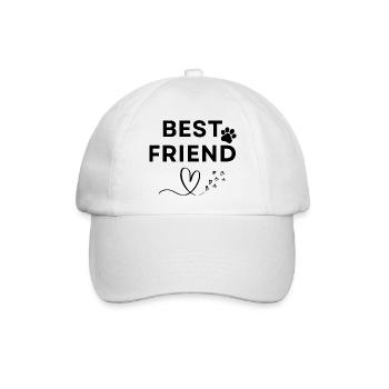 Best friend - Baseballkappe - Weiß/Weiß - Vorne