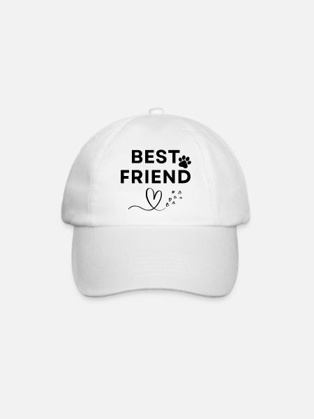 Best friend - Baseballkappe - Weiß/Weiß