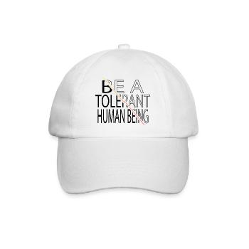 feminist human rights black black lives - Baseballkappe - Weiß/Weiß - Vorne