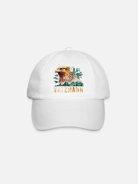Watzmann Steinadler Bartgeier Souvenirs - Baseballkappe - Weiß/Weiß