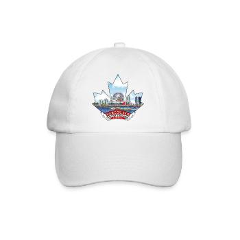 Vancouver, British Columbia, Kanada - Baseballkappe - Weiß/Weiß - Vorne