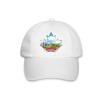 Victoria, British Columbia Kanada Maple Leaf - Baseballkappe - Weiß/Weiß - Vorne