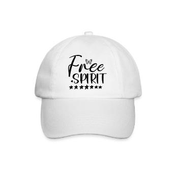 Free Spirit - Baseballkappe - Weiß/Weiß - Vorne
