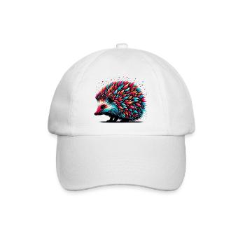 Igel - Baseballkappe - Weiß/Weiß - Vorne