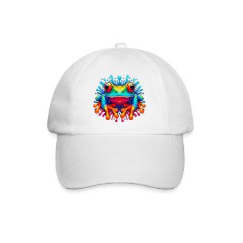 Frosch - Baseballkappe - Weiß/Weiß - Vorne
