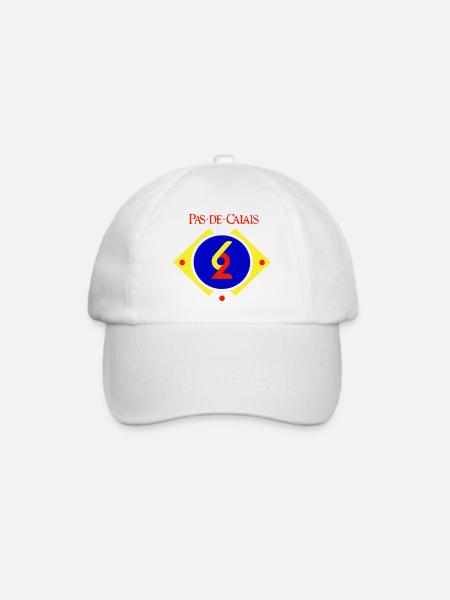 Pas de Calais - Baseballkappe - Weiß/Weiß