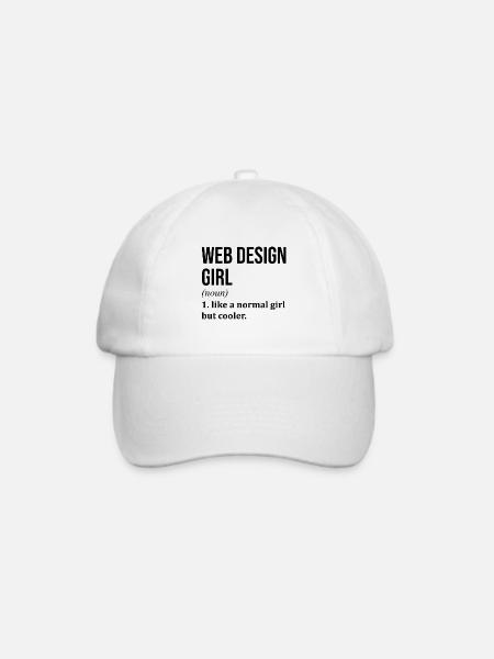 Webdesign, Webdesign, Webdesign - Baseballkappe - Weiß/Weiß