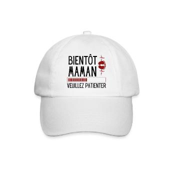 BALD MAMA - Baseballkappe - Weiß/Weiß - Vorne