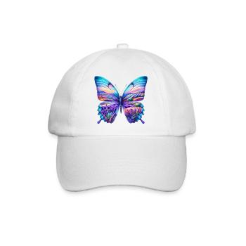 Schmetterlingsblüten Lavendelfeld Felder Provence - Baseballkappe - Weiß/Weiß - Vorne