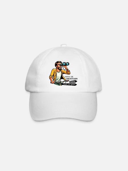 Fahrad Mann Weiß - Baseballkappe - Weiß/Weiß