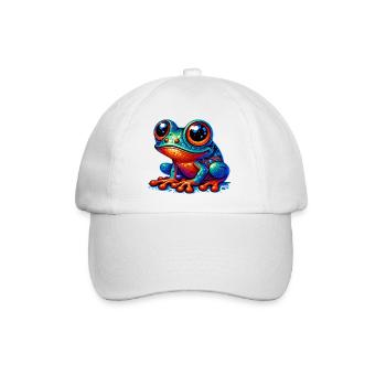 Frosch - Baseballkappe - Weiß/Weiß - Vorne