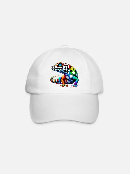 Gecko - Baseballkappe - Weiß/Weiß