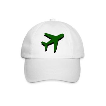 Grüne Militärflugzeuge - Baseballkappe - Weiß/Weiß - Vorne