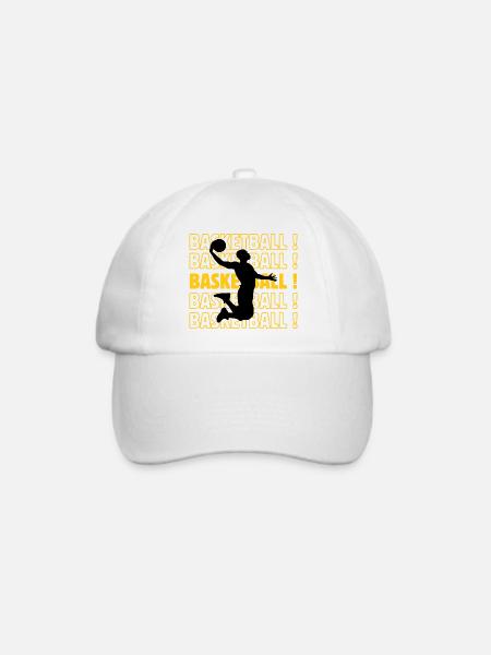 Basketball Basketball Basketball Basketball - Baseballkappe - Weiß/Weiß