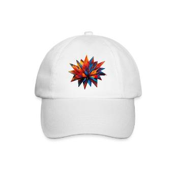 Bunte Farb-Explosion - ApriNoeScor - Baseballkappe - Weiß/Weiß - Vorne
