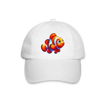 Clownfische - Baseballkappe - Weiß/Weiß - Vorne