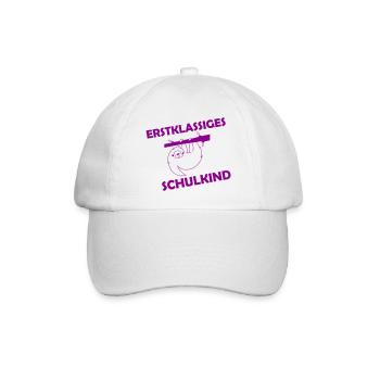 erstklassiges schulkind 001 - Baseballkappe - Weiß/Weiß - Vorne