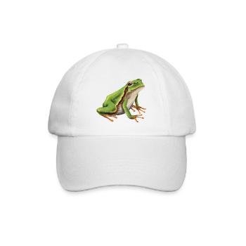 Kleiner Laubfrosch - Baseballkappe - Weiß/Weiß - Vorne