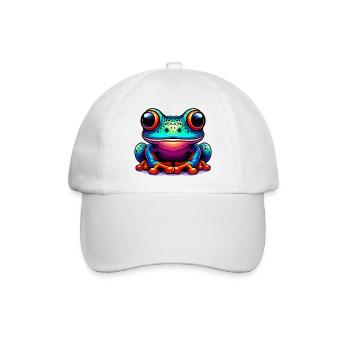 Frosch - Baseballkappe - Weiß/Weiß - Vorne