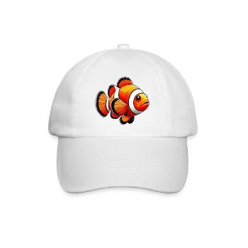 Clownfische - Baseballkappe - Weiß/Weiß - Vorne