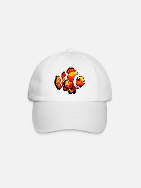 Clownfische - Baseballkappe - Weiß/Weiß