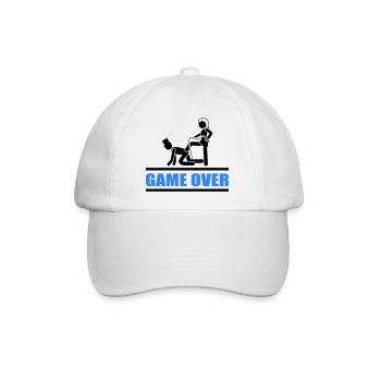 brautpaar game over - Baseballkappe - Weiß/Weiß - Vorne