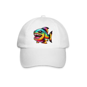 Piranha - Baseballkappe - Weiß/Weiß - Vorne