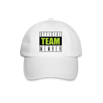 team member official - Baseballkappe - Weiß/Weiß - Vorne