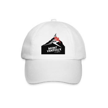 Mont Ventoux - der Radweg bis zum Gipfel - Baseballkappe - Weiß/Weiß - Vorne