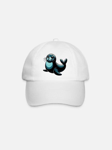 Siegel - Baseballkappe - Weiß/Weiß
