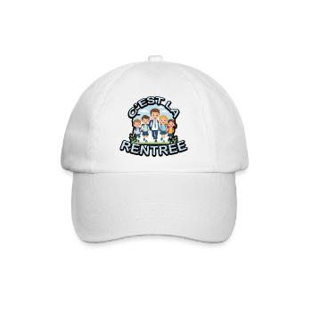 Zurück in die Schule - Baseballkappe - Weiß/Weiß - Vorne