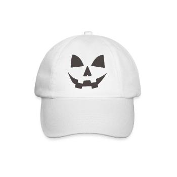 Halloween Kürbis - Baseballkappe - Weiß/Weiß - Vorne