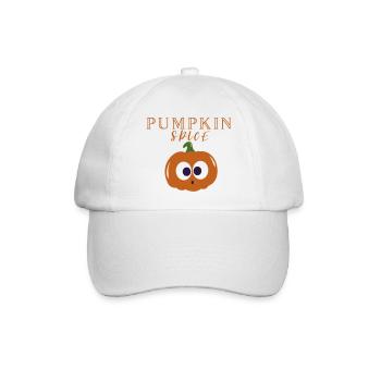Pumpkin Spice - Baseballkappe - Weiß/Weiß - Vorne