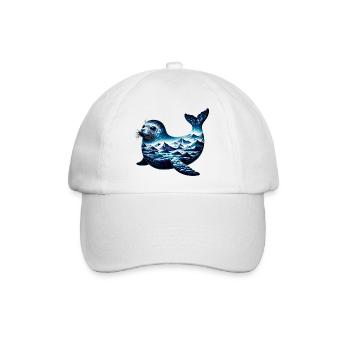 Siegel - Baseballkappe - Weiß/Weiß - Vorne