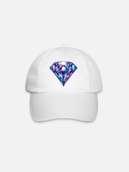 Diamant - Baseballkappe - Weiß/Weiß