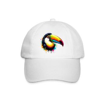 Tukan - Baseballkappe - Weiß/Weiß - Vorne