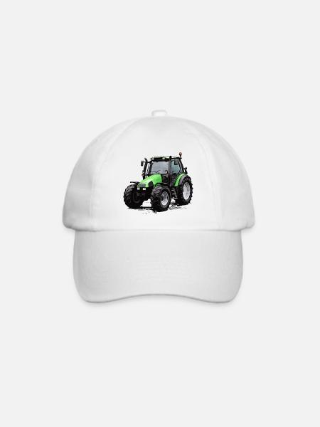 Agrotron 100 - Baseballkappe - Weiß/Weiß