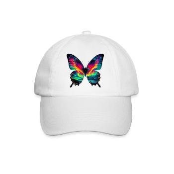 Schmetterling - Baseballkappe - Weiß/Weiß - Vorne