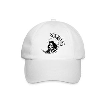 Surfing Surfboard Surfer Wassersport - Baseballkappe - Weiß/Weiß - Vorne