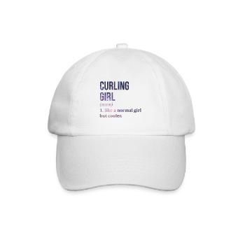 Curling Curling Curling - Baseballkappe - Weiß/Weiß - Vorne