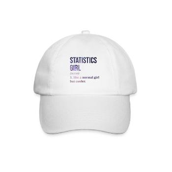 Statistik Statistik Statistik - Baseballkappe - Weiß/Weiß - Vorne