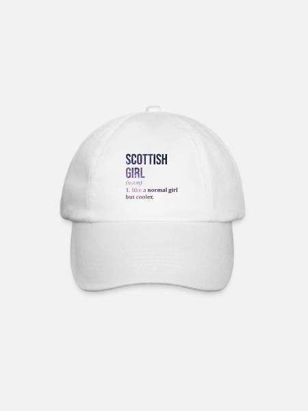 Schottland Schottland Schottland - Baseballkappe - Weiß/Weiß