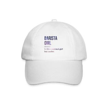 Barista Barista Barista - Baseballkappe - Weiß/Weiß - Vorne