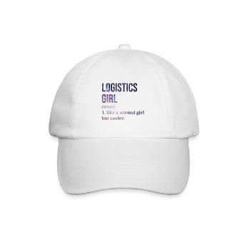 Logistik Logistik Logistik Logistik - Baseballkappe - Weiß/Weiß - Vorne