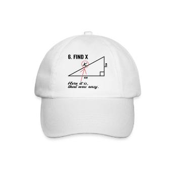 Suchen x - Baseballkappe - Weiß/Weiß - Vorne