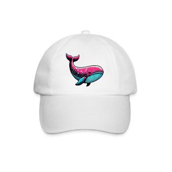 Wal - Baseballkappe - Weiß/Weiß - Vorne