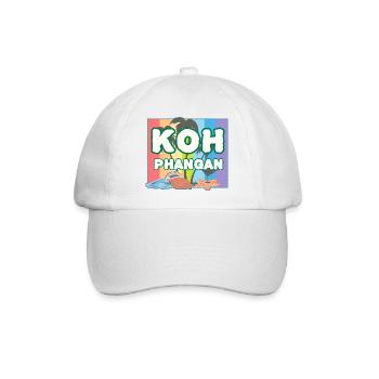 Regenbogen K8h Phangan - Baseballkappe - Weiß/Weiß - Vorne