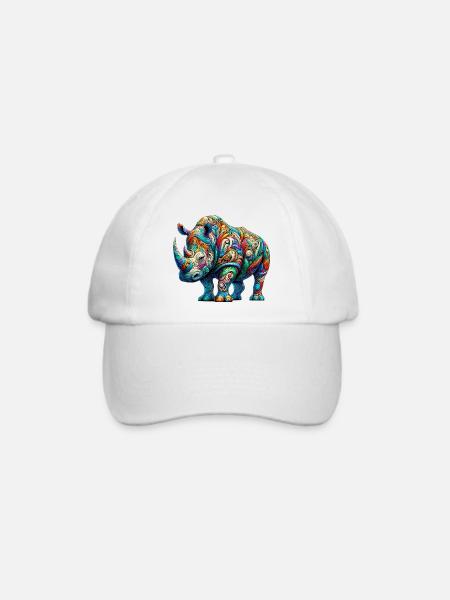 Nashorn - Baseballkappe - Weiß/Weiß