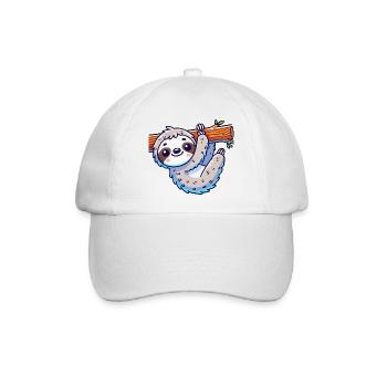 faultier - Baseballkappe - Weiß/Weiß - Vorne
