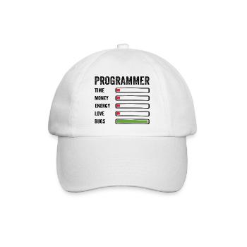 Entwickler Humor Programmierer Programmierer Programmierer - Baseballkappe - Weiß/Weiß - Vorne